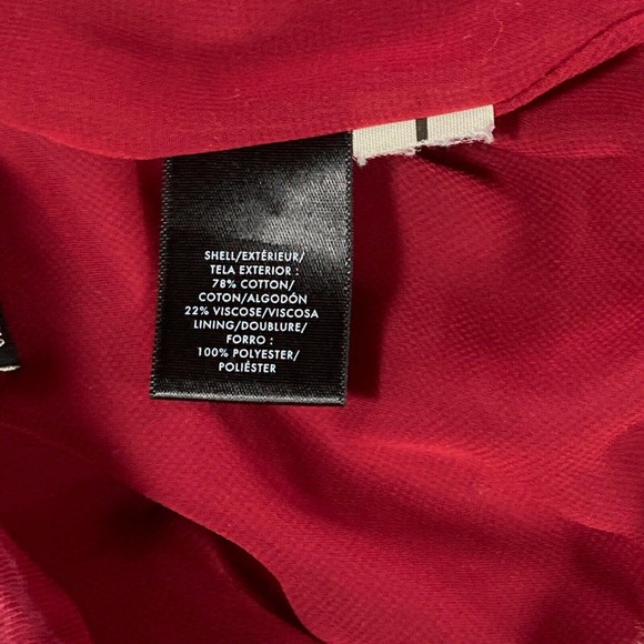 Ann Taylor Size 4 Petites 4P Skirt Women's Linen Lined Maroon Red A-line 24"L - Picture 11 of 12